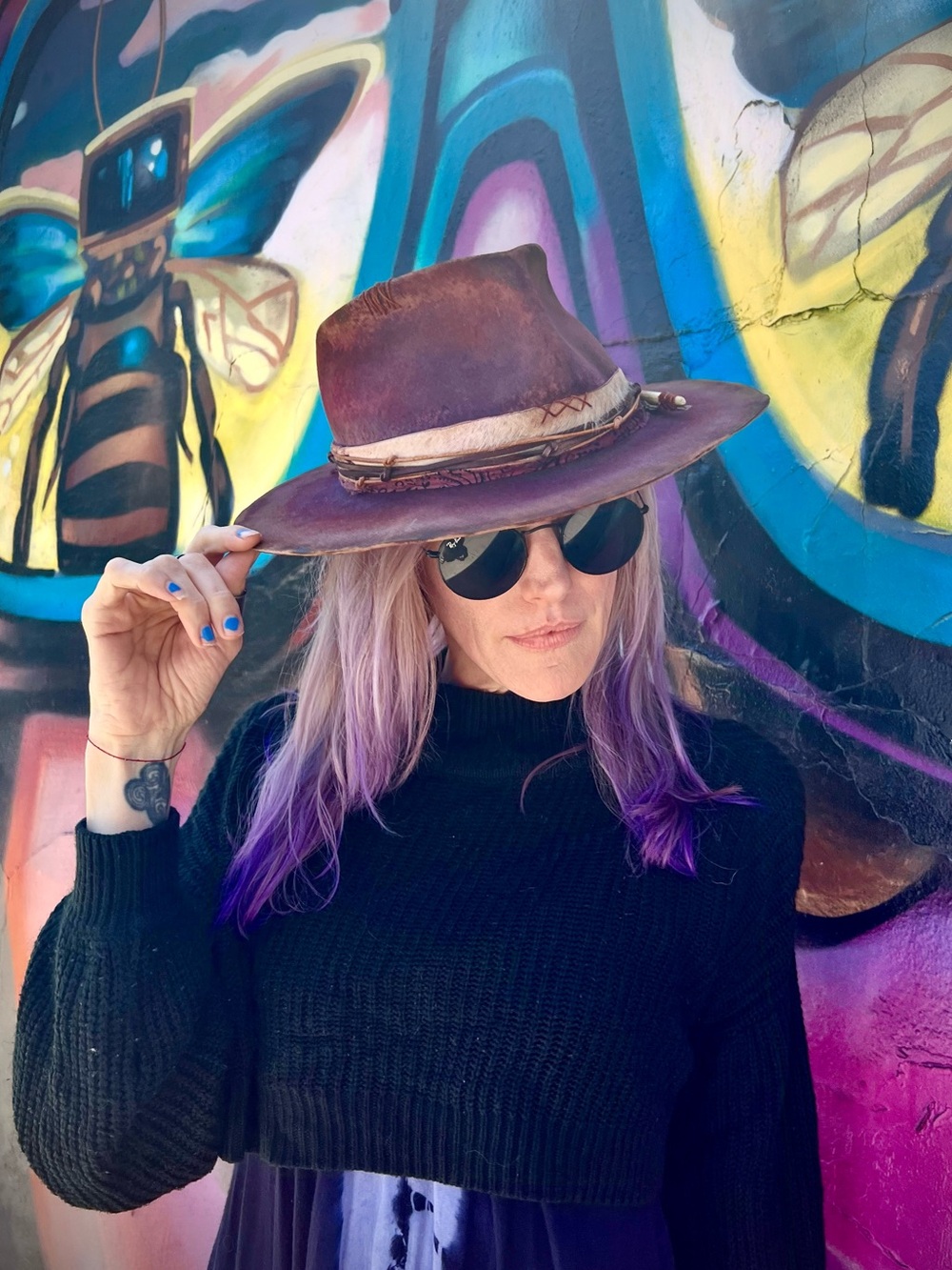 TEQUILA SUNRISE Custom Burned Hat
